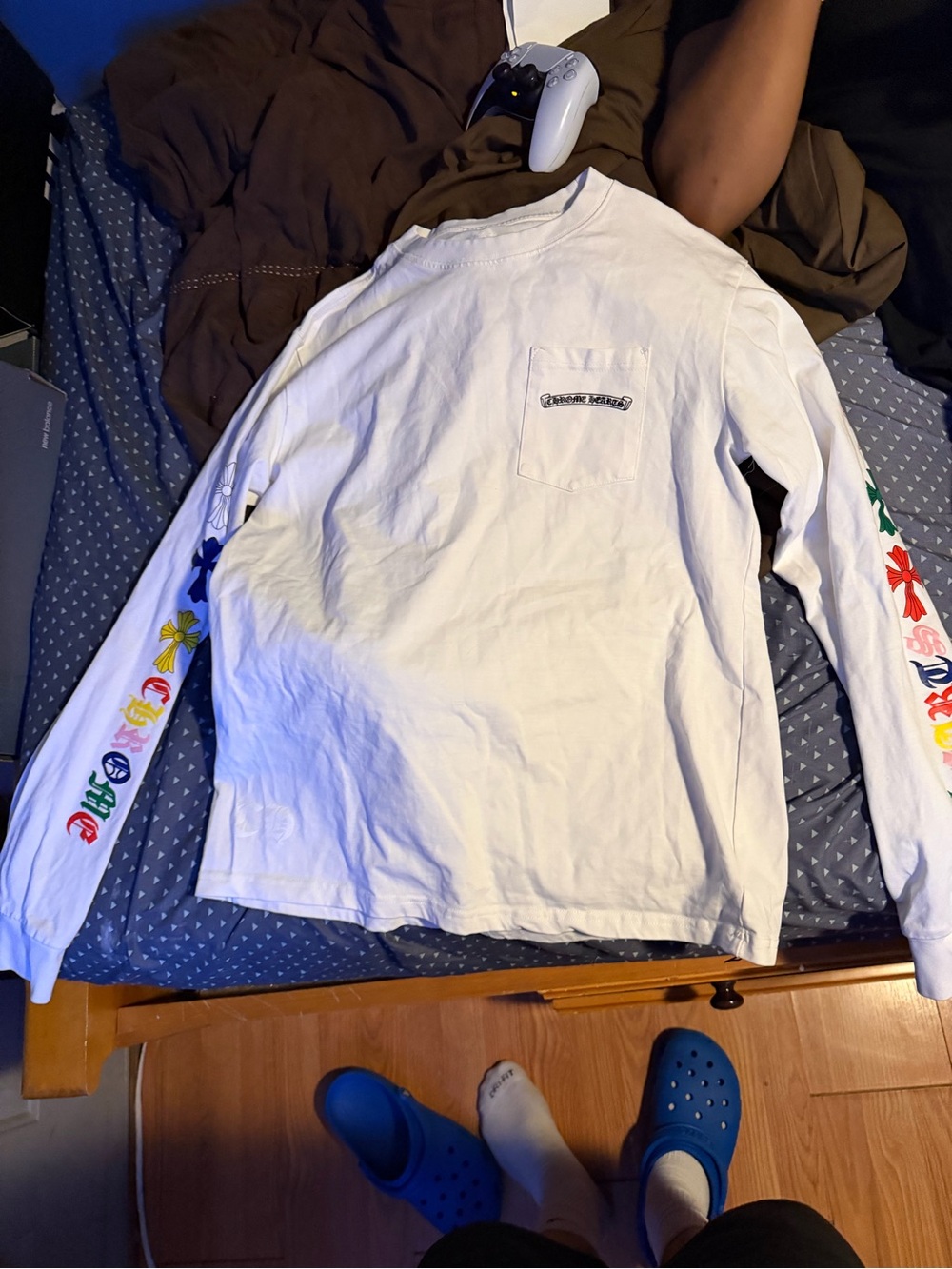 Multi Colored Chrome Heart Long Sleeve, Size Medium, Brand New, Quick Shipping